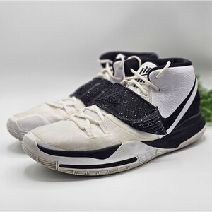 Nike Kyrie 6 Basketball Shoes Men's‎ 13 Team White Black 2020 CK5869-101